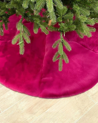 64" Fuchsia Fur Tree Skirt