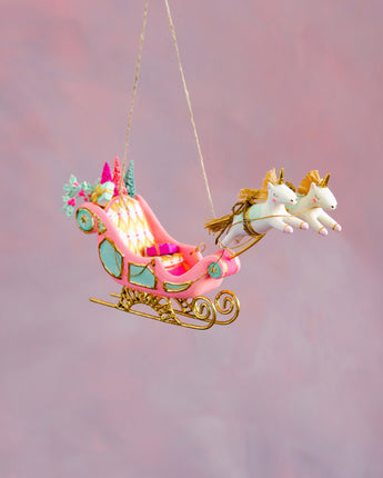 8.75" Parisian Sleigh Ornament