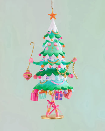 8" Pinesy on Point Ornament