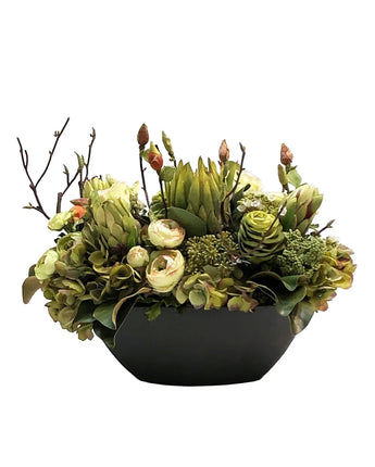 17" Tropicals in Oval Planter