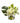 15.5" Hydrangea and Philodendron in Vase