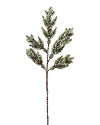 36" Green Angel Pine Branch with Ice