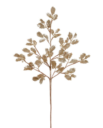 Sparkle Holly Branch 28"