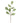 28" Green Chinoiserie Leaf Branch