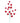 31" Red Tinsel Ball Branch