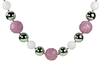 72" Sequined and Glittered Ball Garland