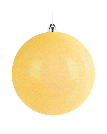 Yellow Iridescent Glittered Ball (Sold Separately)