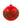 120mm Red Shiny Beaded Ball