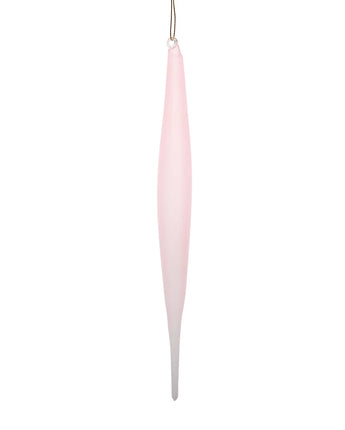 12" Light Pink Elliptical Bubblegum Finial