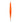 12" Tangerine Orange Elliptical Finial