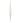 12" White Elliptical Bubblegum Finial