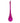 9" Fuchsia Bubblegum Glass Teardrop Finial