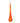 9" Orange Bubblegum Glass Teardrop Finial