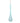 9" Turquoise Bubblegum Teardrop