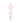 11" Light Pink Bubblegum Glass Finial