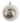 150mm Silver Glass Beaded Ball