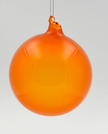 120mm Orange Bubblegum Glass Ball