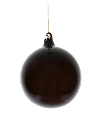 120mm Dark Chocolate Bubblegum Glass Ball