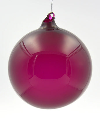 150mm Burgundy Bubblegum Glass Ball