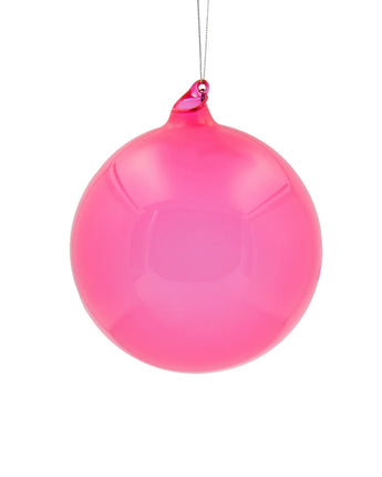 150mm Cherry Pink Bubblegum Glass Ball