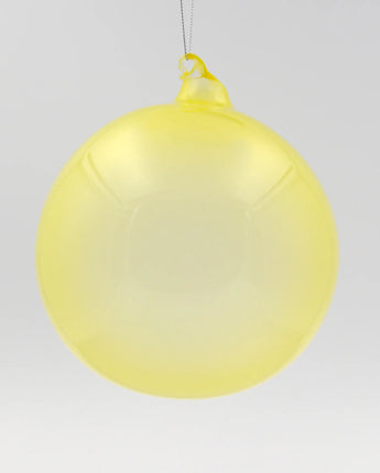 150mm Pale Yellow Bubblegum Glass Ball
