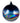 150mm Dark Blue Bottle Glass Ball