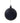 120mm Black Glitter Glass Ball
