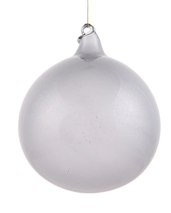 150mm Grey Glitter Glass Ball