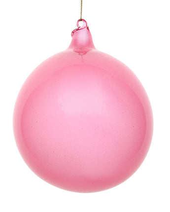 150mm Rose Glitter Glass Ball