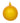 150mm Yellow Glitter Glass Ball