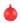 120mm Red Glitter Glass Ball