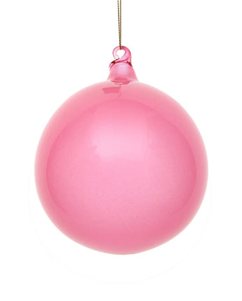120mm Rose Glitter Glass Ball