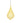 70mm Gold Glitter Teardrop Finial