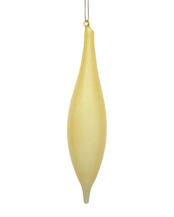 10" Gold Glitter Glass Finial