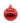 120mm Red Grooved Glass Ball