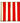 12" Red & White Striped Display Board