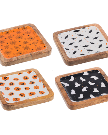 6" Square Halloween Appetizer Plate (Sold Separately)