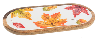 Oval Autumn Leaves Serving Tray (Sold Separately)