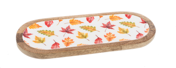 Oval Autumn Leaves Serving Tray (Sold Separately)