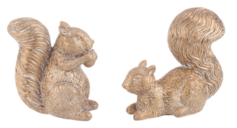 Metallic Squirrel Figurine (Sold Separately)