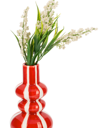 Red Stripe Budvase