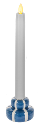 Blue Stripe Taper Holder (Sold Separately)
