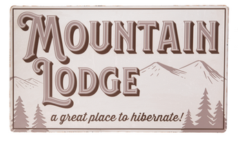 36" Mountain Lodge Wall Décor