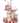 21" Peppermint & Candy Cane Pedestal Stand