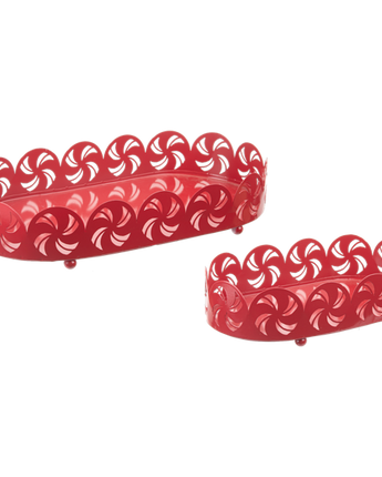 Laser Cut Peppermint Oval Tray (Sold Separately)