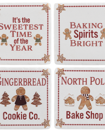Gingerbread Coasters (Set of 4)