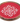 Red & White Snowflake Plate (Sold Separately)