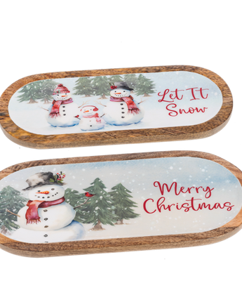 Snowman Serving Tray (Sold Separately)