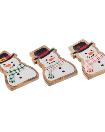 8" Snowman Tidbit Plate (Sold Separately)