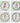 Snowman with Wreath Coaster (Set of 4)